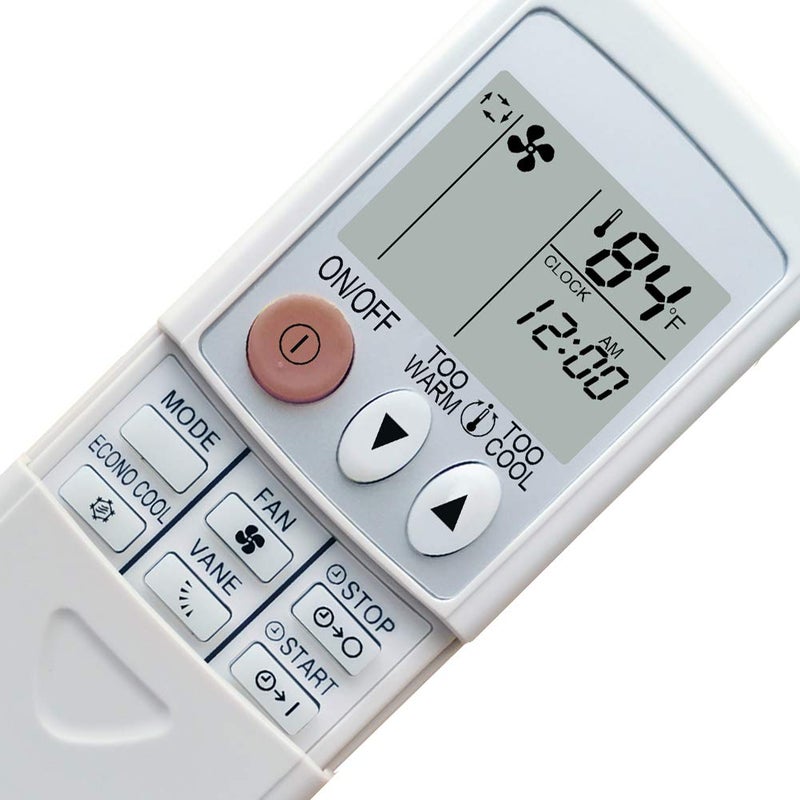 RCECAOSHAN Replacement for Mitsubishi Electric Mr Slim E12E79426 Remote Control KM09E Display in Fahrenheit - Image 2